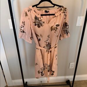 Kaari Blue Floral Blush Mini Dress